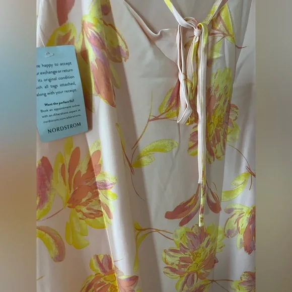 New! WAYF Nordstrom Lolita Cowl Neck Satin Gown Size Women’s medium - Picture 8 of 13